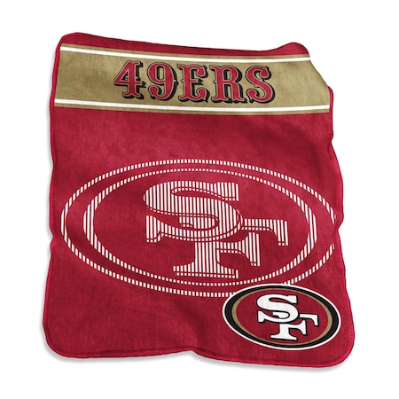 Logo Brands San Francisco 49ers 60x80 Raschel Throw 627-26X